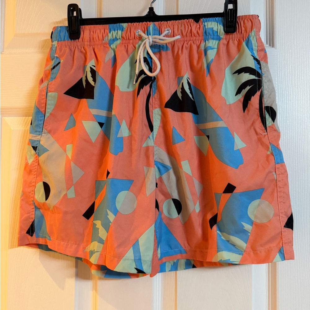 Tropical Print Men's Swim Shorts